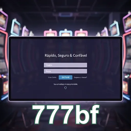 Tela de login para acesso rápido ao 777bf.