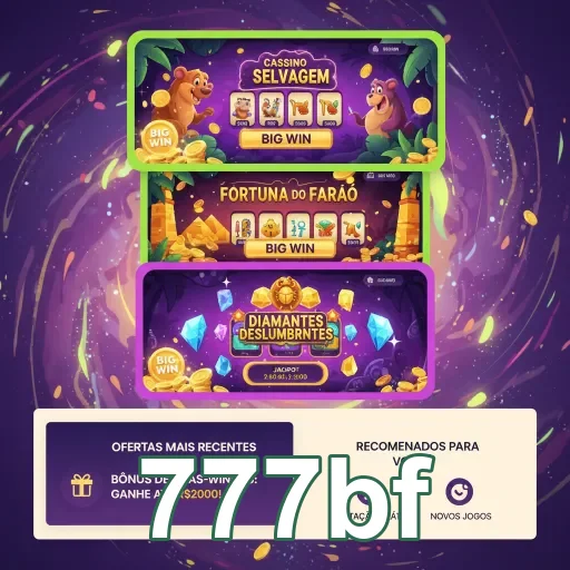 Jogos do aplicativo 777bf: Cassino Selvagem e Fortuna do Faraó.