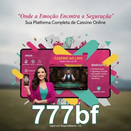Jogadora no 777bf interagindo com apostas esportivas ao vivo.