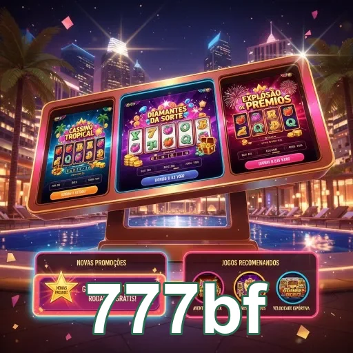 Interface da 777bf mostrando jogos e promoções VIP.