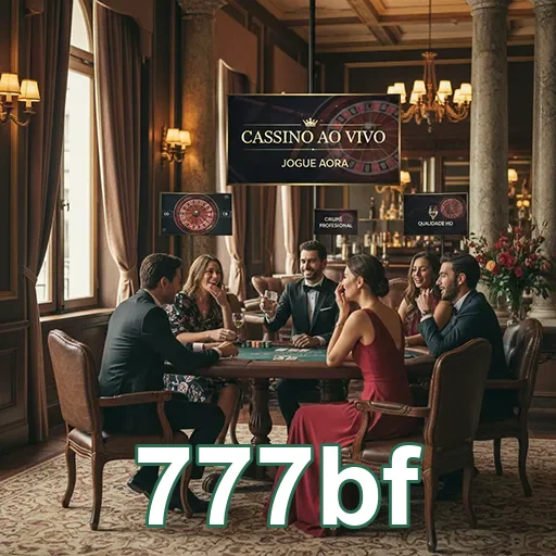 Grupo de jogadores em cassino ao vivo promovido pela 777bf.