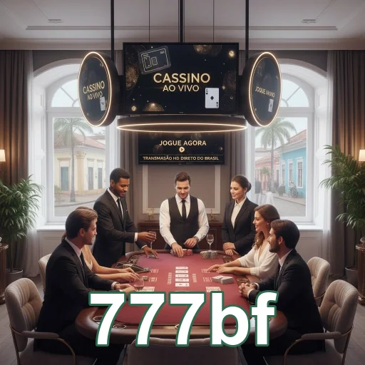 Jogadores participam de cassino ao vivo na 777bf com dealers.