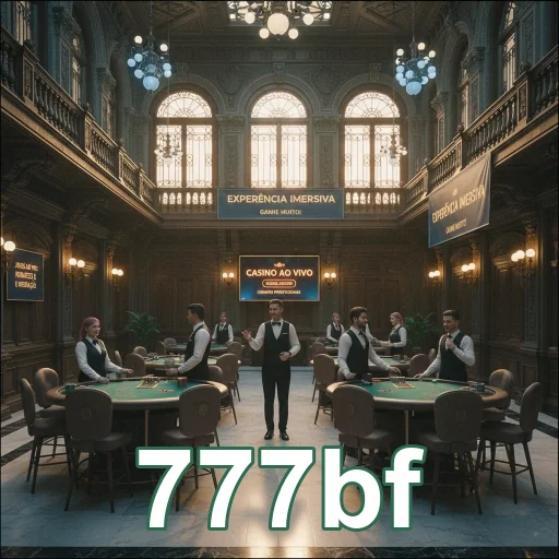Ambiente luxuoso de cassino ao vivo na plataforma 777bf.