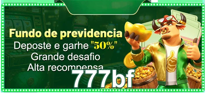Fundo de previdência do 777bf com um personagem animado.