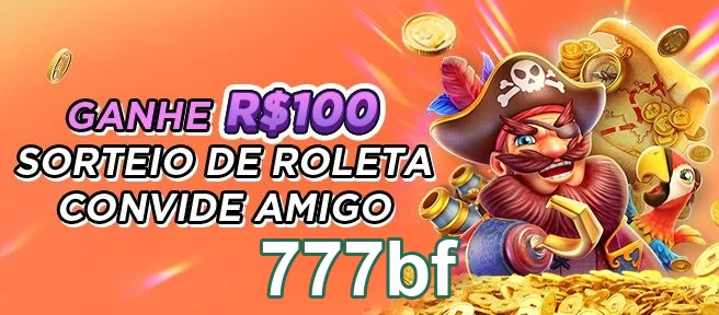 Interface de roleta do 777bf com promoção de R$100.