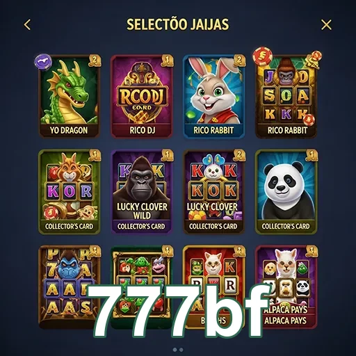 Tela do aplicativo 777bf mostrando slots rápidos disponíveis.